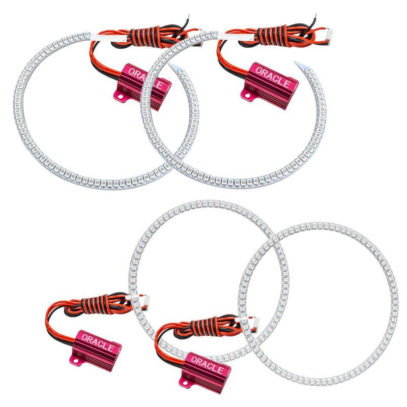 Mitsubishi Evo Headlight Halo Kit - ORACLE Lighting - LED, SMD - Red - `08-`16